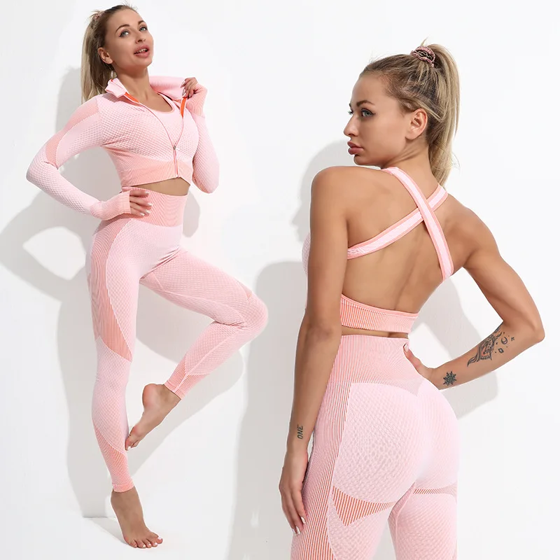 Yoga Set Sport Bras Leggings Workout Gym Clothing Fitness for Women's Tracksuit Outfit Top Long Sleeve Women Sportswear Suit
Yoga Set Sport Bras Leggings Workout Gym Clothing Fitness for Women's Tracksuit Outfit Top Long Sleeve Women Sportswear Suit