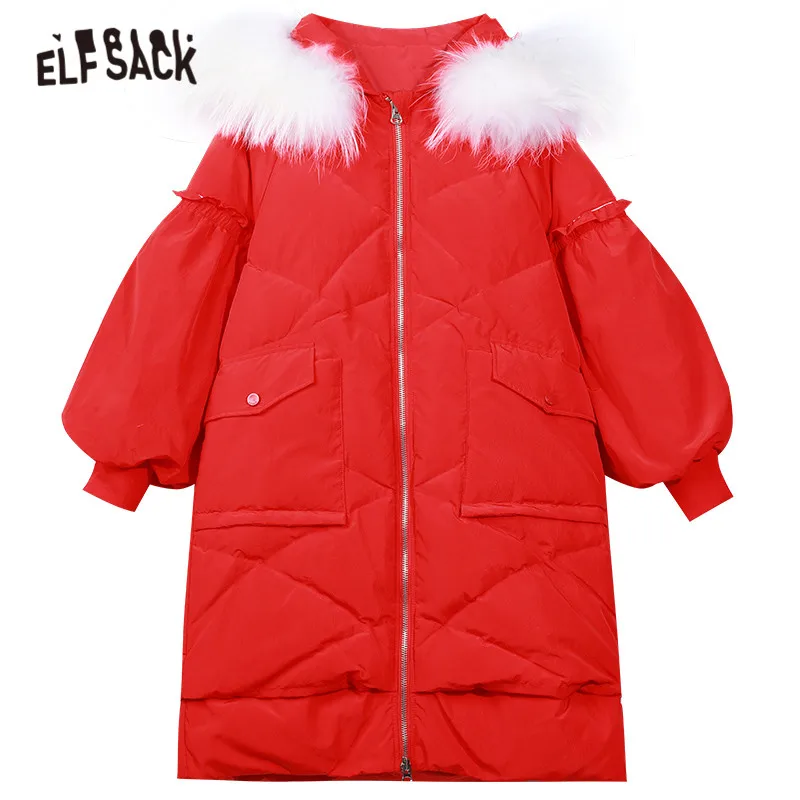 ELFSACK Solid Pure Oversize Zipper 90% White Duck Down Coat Women,2020 Winter Pure Lantern Sleeve Korean Daily Warm Outwear
ELFSACK Solid Pure Oversize Zipper 90% White Duck Down Coat Women,2020 Winter Pure Lantern Sleeve Korean Daily Warm Outwear