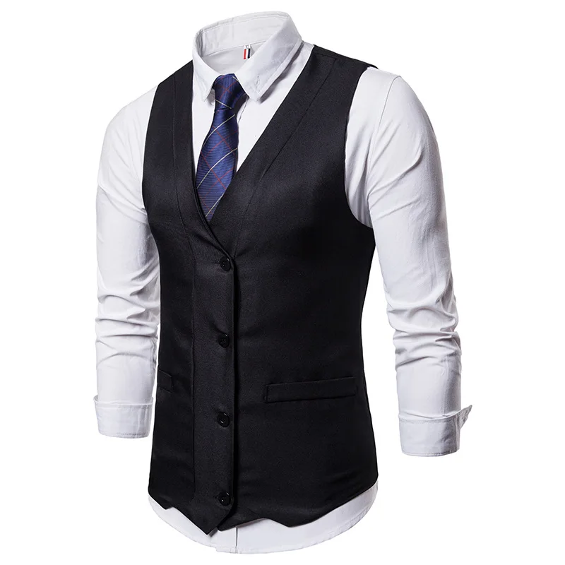 New Arrival Dress Vests For Men V-neck Single-breasted Gentleman Dress Suit Vest Slim Fit Formal Gilet Waistcoat Chaleco Hombre
New Arrival Dress Vests For Men V-neck Single-breasted Gentleman Dress Suit Vest Slim Fit Formal Gilet Waistcoat Chaleco Hombre