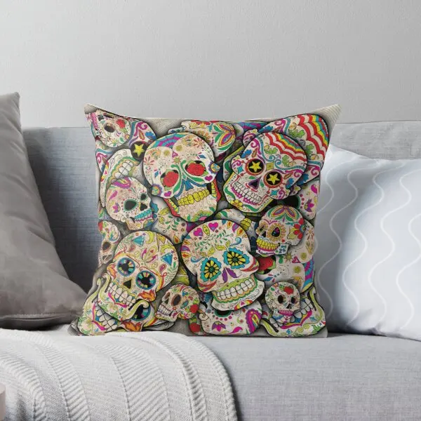 Sugar Skull Collage Throw Pillow Cover Print Pillow Case Waist Cushion Cover Pillows NOT Included
Sugar Skull Collage Throw Pillow Cover Print Pillow Case Waist Cushion Cover Pillows NOT Included