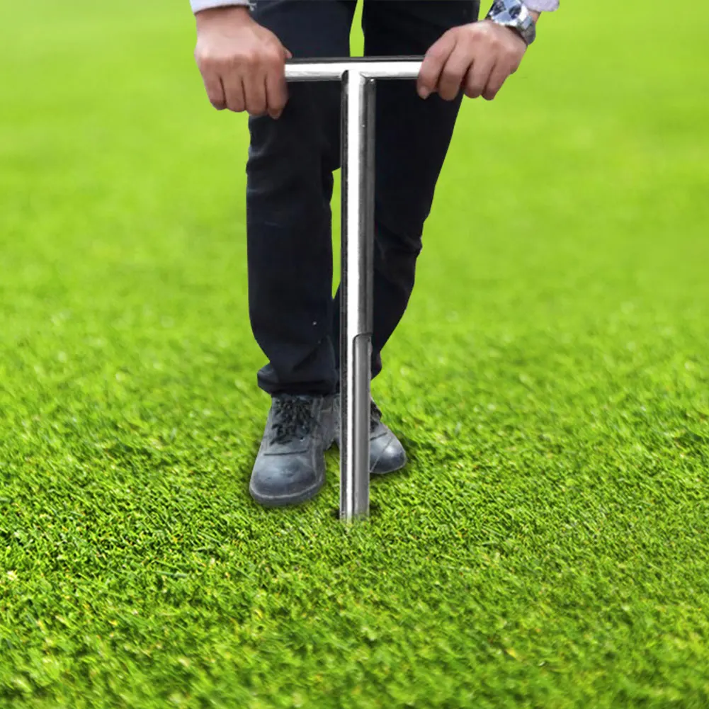 Stainless Steel Tubular T-Handle Style Golf Field Sampling Earth Turf Lawn Garden Maintenance Tool Soil Sampler Probe 21inch
Stainless Steel Tubular T-Handle Style Golf Field Sampling Earth Turf Lawn Garden Maintenance Tool Soil Sampler Probe 21inch