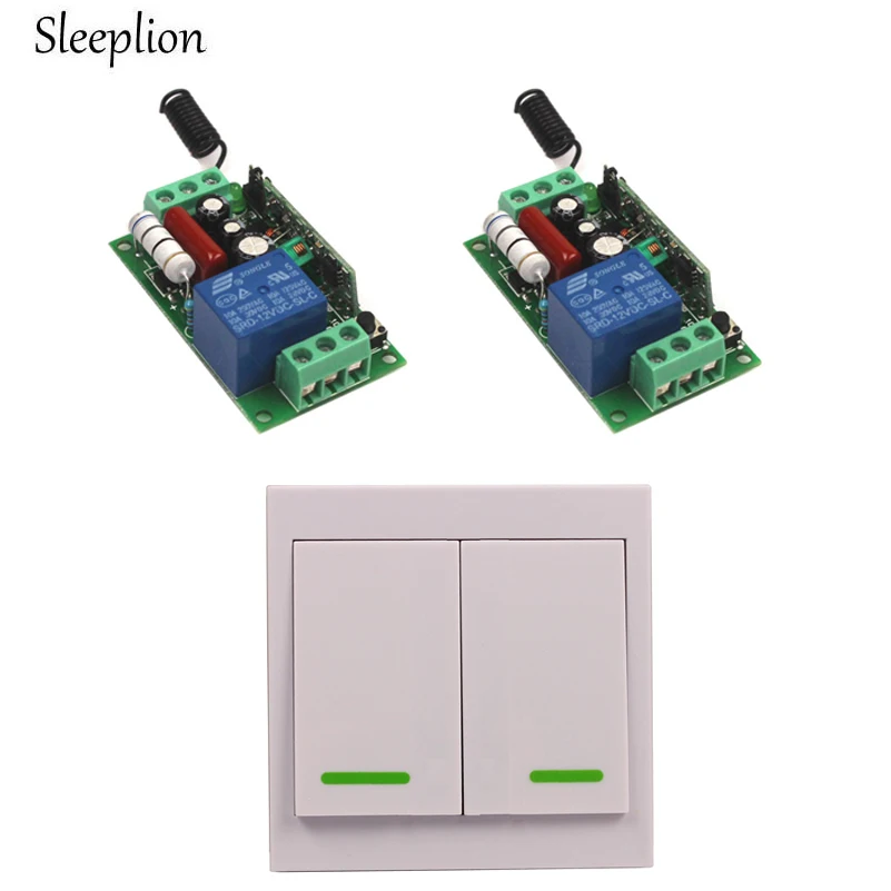 Sleeplion Lamp Lights ON/OFF 220V 110V 10A Relay Wireless Safe Wall Switch Transmitter+2 Receiver
Sleeplion Lamp Lights ON/OFF 220V 110V 10A Relay Wireless Safe Wall Switch Transmitter+2 Receiver