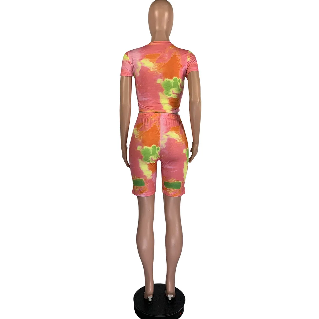 HAOOHU Women Tie Dye Hole Print Sport Two Piece Set Mini Tee Tops Knee Length Jogger Pants Suit Tracksuit Matching Set Outfits
HAOOHU Women Tie Dye Hole Print Sport Two Piece Set Mini Tee Tops Knee Length Jogger Pants Suit Tracksuit Matching Set Outfits