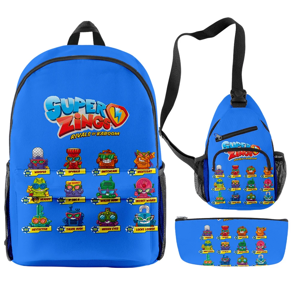 Boys Girls Superzings Backpack Set/3pcs Teenager Super Zings Schoolbags Cartoon 3D Cosply Travel Laptop Waterproof Backpacks
Boys Girls Superzings Backpack Set/3pcs Teenager Super Zings Schoolbags Cartoon 3D Cosply Travel Laptop Waterproof Backpacks