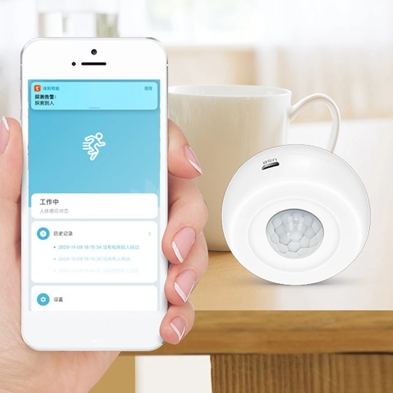 Tuya App WiFi Detector Wireless PIR Movement Sensor WiFi Ceiling Infrared Detector Security Burglar Alarm System
Tuya App WiFi Detector Wireless PIR Movement Sensor WiFi Ceiling Infrared Detector Security Burglar Alarm System