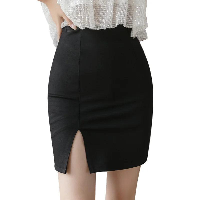 Women's Elegant Fashion Mini Skirt Women High Waist Slit Package Hip Skirt Black Office Lady Pencil Skirts Size S-3XL
Women's Elegant Fashion Mini Skirt Women High Waist Slit Package Hip Skirt Black Office Lady Pencil Skirts Size S-3XL