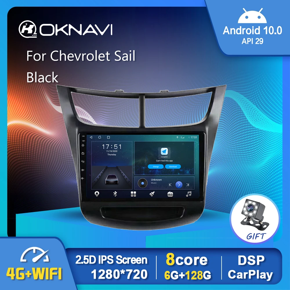 OKNAVI Android 10.0 Car Radio Video Player For Chevrolet Sail 2015-2019 Auto GPS Stereo Navigation DSP OBD Carplay No 2 din DVD
OKNAVI Android 10.0 Car Radio Video Player For Chevrolet Sail 2015-2019 Auto GPS Stereo Navigation DSP OBD Carplay No 2 din DVD