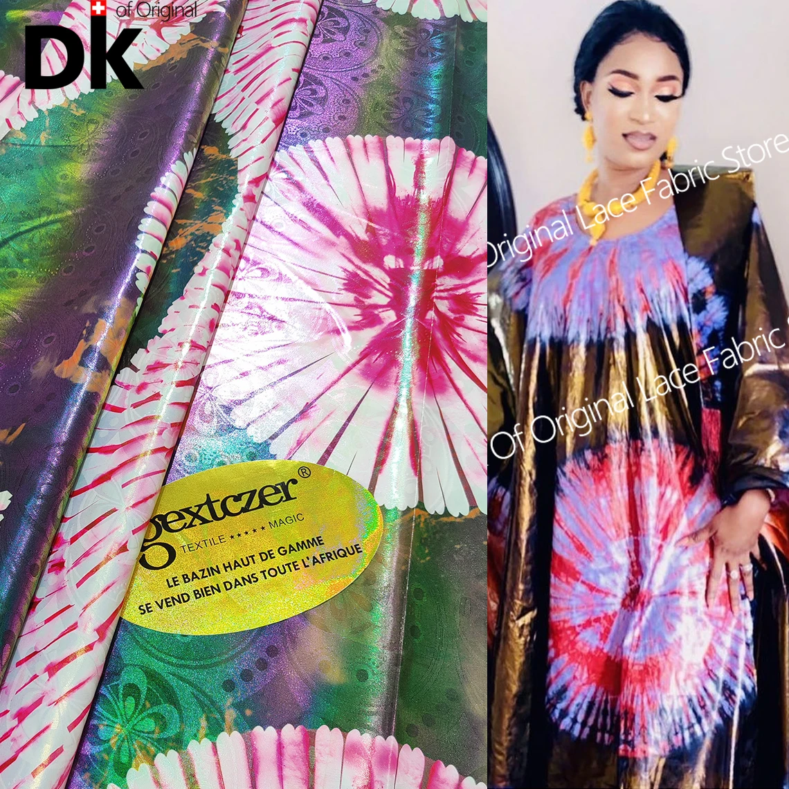 Extra Bright Basin Tissu Brocade African Lace Fabric Original Printed Bazin Riche Grxtczer Brocade High Quality Nigeria Sewing
Extra Bright Basin Tissu Brocade African Lace Fabric Original Printed Bazin Riche Grxtczer Brocade High Quality Nigeria Sewing