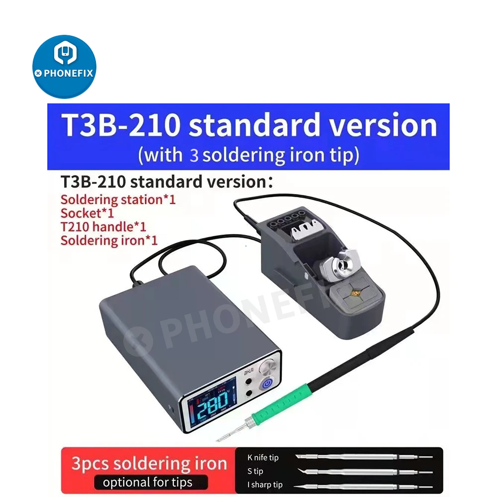 Интеллектуальная паяльная станция JCID AIXUN T3B с ручкой серии T115/T210 сварочные