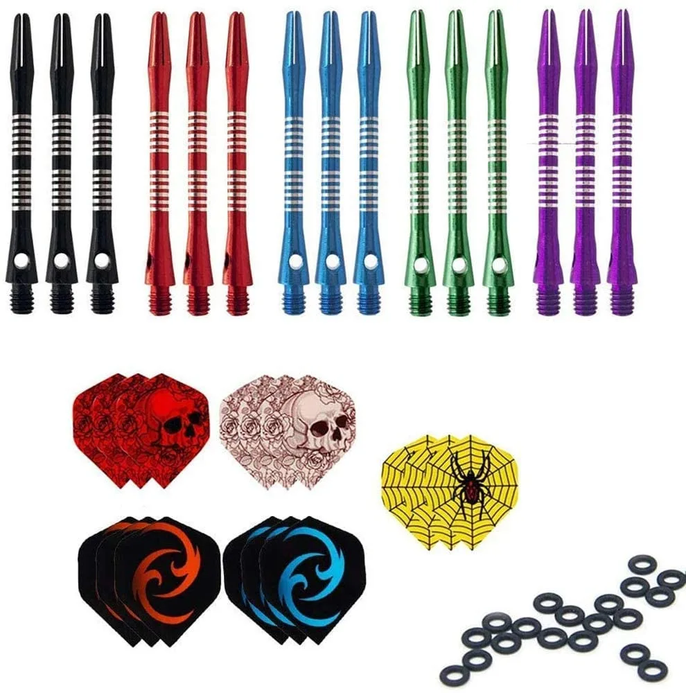 Professional Electronic Darts Accessories Dart Rod Combination, 15 Rods + 15 Wings + 15 Circles Steel Tip Darts Accessories
Professional Electronic Darts Accessories Dart Rod Combination, 15 Rods + 15 Wings + 15 Circles Steel Tip Darts Accessories