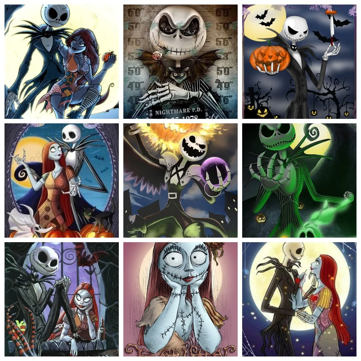 The Nightmare Before Christmas Jack Skellington And Sally Diamond Painting Cross Stitch Kits Embroidery Mosaic Home Decor Gifts
The Nightmare Before Christmas Jack Skellington And Sally Diamond Painting Cross Stitch Kits Embroidery Mosaic Home Decor Gifts