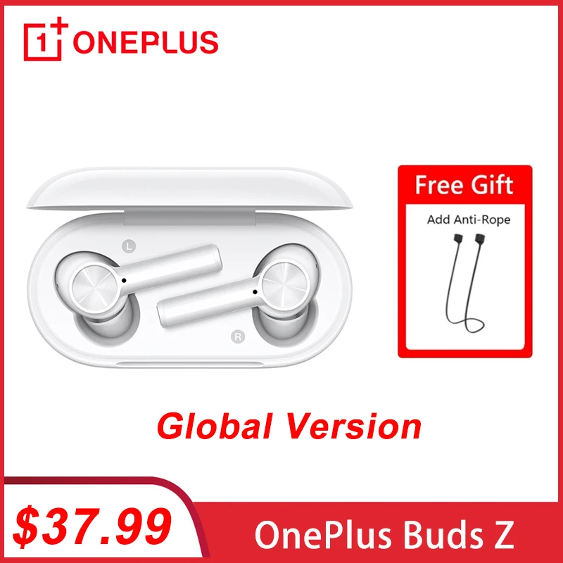 Глобальная версия OnePlus Buds Z беспроводные наушники Bluetooth 5,0 TWS наушники с быстрой зарядкой IP55 наушники с шумоподавлением
Глобальная версия OnePlus Buds Z беспроводные наушники Bluetooth 5,0 TWS наушники с быстрой зарядкой IP55 наушники с шумоподавлением