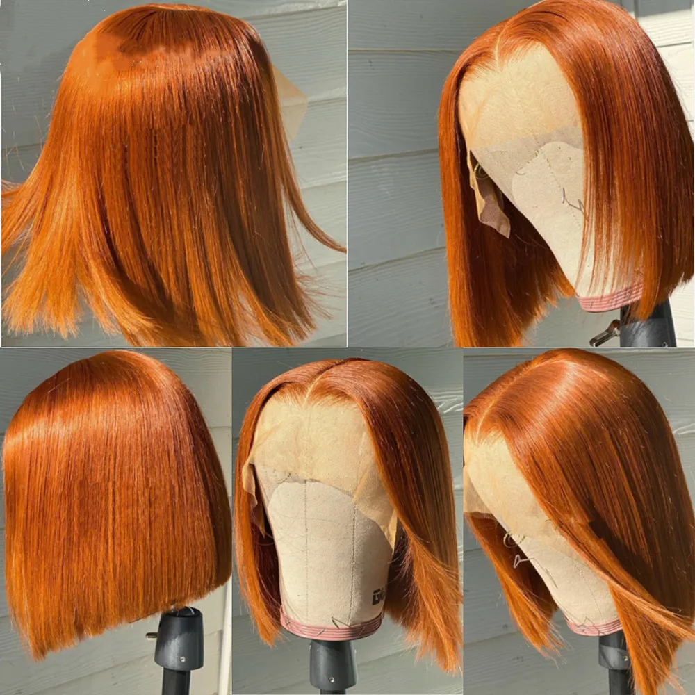Orange Ginger Blunt Cut Summer Human Hair Lace Front Wigs Blunt Bob Cut Orange Preplucked Lace Frontal Wigs 180 Density
Orange Ginger Blunt Cut Summer Human Hair Lace Front Wigs Blunt Bob Cut Orange Preplucked Lace Frontal Wigs 180 Density