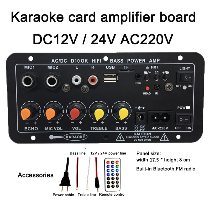 High-Power Card Built-In Bluetooth-Compatible Subwoofer 220V12V24V Home Car Amplifier Board Audio Speaker Motherboard 
High-Power Card Built-In Bluetooth-Compatible Subwoofer 220V12V24V Home Car Amplifier Board Audio Speaker Motherboard