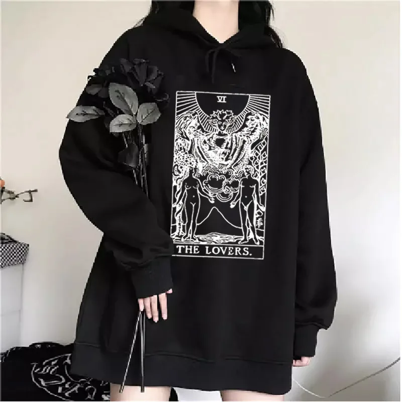 Winter comic female dark print plus size hoodie loose wild trend pullover multicolor long-sleeved unisex clothing
Winter comic female dark print plus size hoodie loose wild trend pullover multicolor long-sleeved unisex clothing