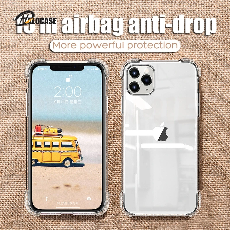 Luxury Shockproof Silicone Phone Cases For iPhone 11 Pro X XR XS Max 6 6s 7 8 Plus Transparent Protective Cover Capa Funda Coque
Luxury Shockproof Silicone Phone Cases For iPhone 11 Pro X XR XS Max 6 6s 7 8 Plus Transparent Protective Cover Capa Funda Coque
