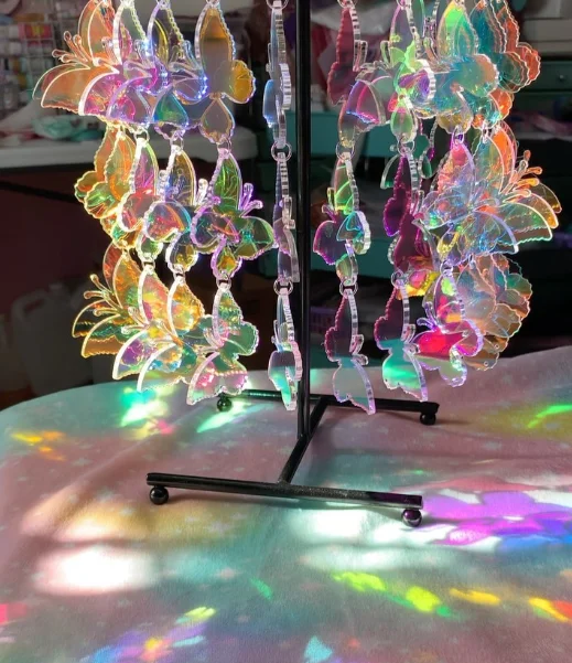 1pcs Iridescent Butterfly Suncatcher:Hanging Crystals, Window Prisms, Car Rear View Mirror Charm, Iridescent
1pcs Iridescent Butterfly Suncatcher:Hanging Crystals, Window Prisms, Car Rear View Mirror Charm, Iridescent