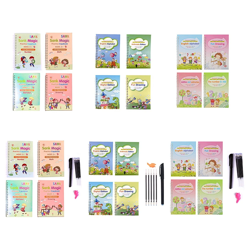 Newly Magic Practice Copybook English Tracing Grooves design Baby Writing Drawing Book FIF66
Newly Magic Practice Copybook English Tracing Grooves design Baby Writing Drawing Book FIF66