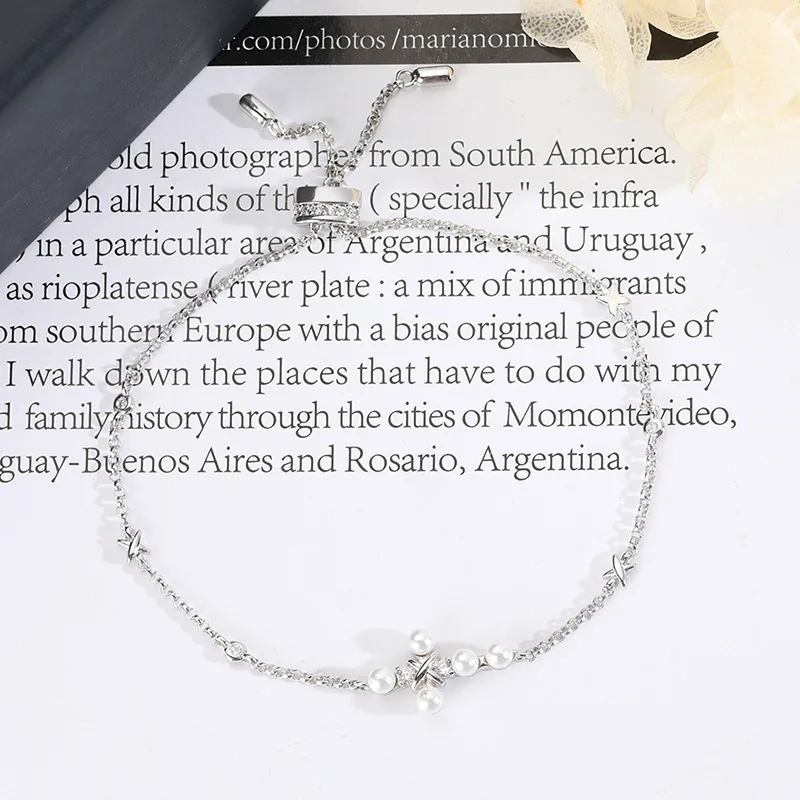 Simple Elegant Gothic Star Moon Pearl Cross Bracelets Small Bracelet Femme Gifts For Women Pulseira Zk30
Simple Elegant Gothic Star Moon Pearl Cross Bracelets Small Bracelet Femme Gifts For Women Pulseira Zk30