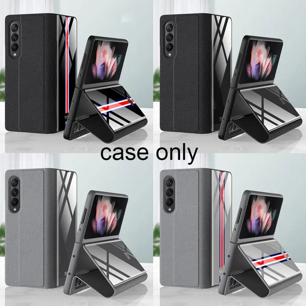 Creative Flip Glass Folding Leather Case W22 Anti-fall Protective Cover Suitable For The New Samsung Zfold3 Mobile Phone Case
Creative Flip Glass Folding Leather Case W22 Anti-fall Protective Cover Suitable For The New Samsung Zfold3 Mobile Phone Case