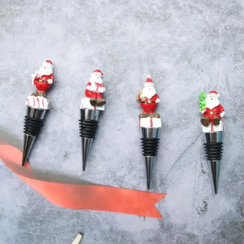 Christmas Wine Stopper Gift Wine Stopper Aluminum Metal Wine Bottle Stopper
Christmas Wine Stopper Gift Wine Stopper Aluminum Metal Wine Bottle Stopper