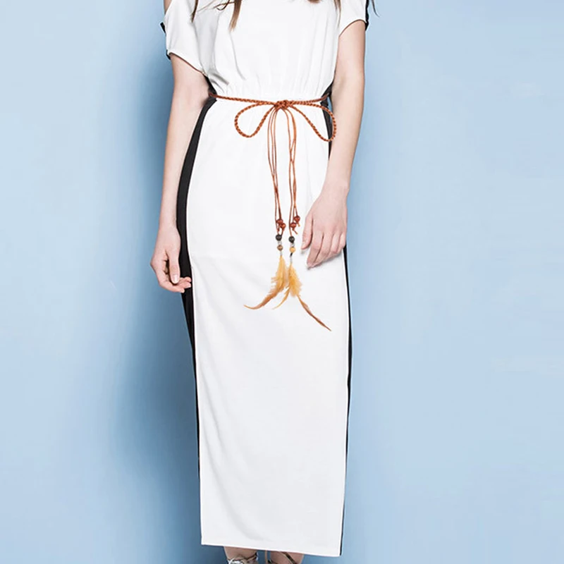Women Long Dress Strap Tassel Fringe Rope Chain Belts For Women Elegant Thin Hemp rope+feather Belt Waistband Cintos De Mujer
Women Long Dress Strap Tassel Fringe Rope Chain Belts For Women Elegant Thin Hemp rope+feather Belt Waistband Cintos De Mujer