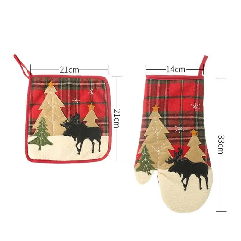 Christmas Anti-hot Insulation Pad Microwave Oven Gloves Creative Hook Design Easy Accept Thick Cloth Kitchen Baking Tools
Christmas Anti-hot Insulation Pad Microwave Oven Gloves Creative Hook Design Easy Accept Thick Cloth Kitchen Baking Tools