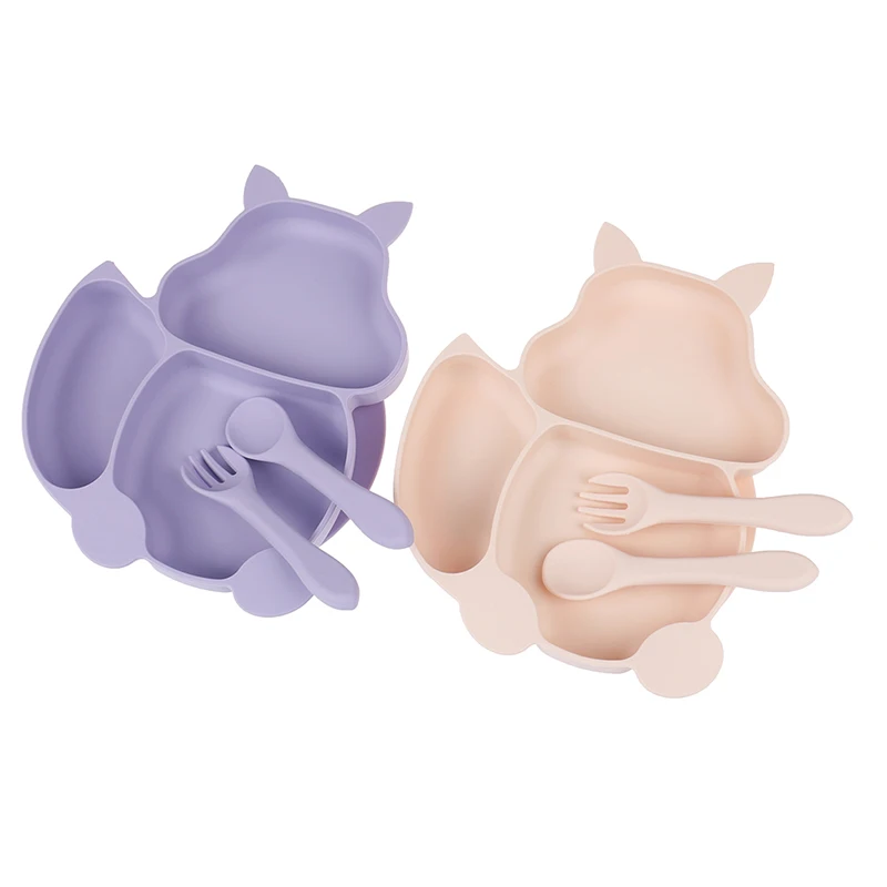 Baby Silicone Cartoons Plate Set Self Feeding Non-slip Dish Suction Children Tableware Silicone Dish For Baby-led Weaning
Baby Silicone Cartoons Plate Set Self Feeding Non-slip Dish Suction Children Tableware Silicone Dish For Baby-led Weaning