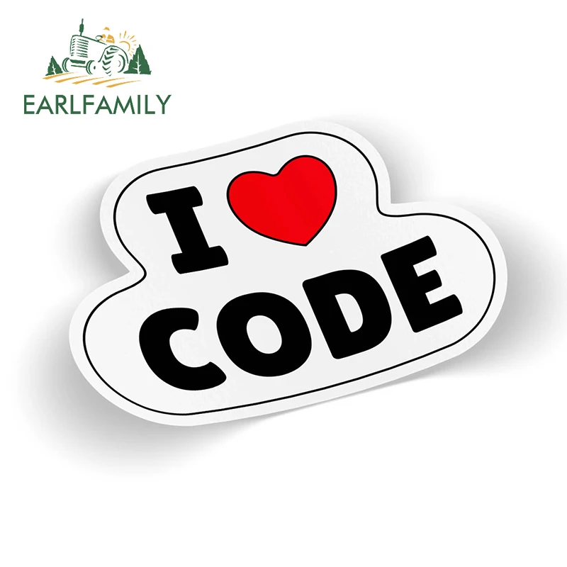 EARLFAMILY 13cm x 9.2cm for I Love Code Funny Car Stickers Motorcycle Personality Decal Waterproof Scratch-Proof Vinyl Car Wrap
EARLFAMILY 13cm x 9.2cm for I Love Code Funny Car Stickers Motorcycle Personality Decal Waterproof Scratch-Proof Vinyl Car Wrap