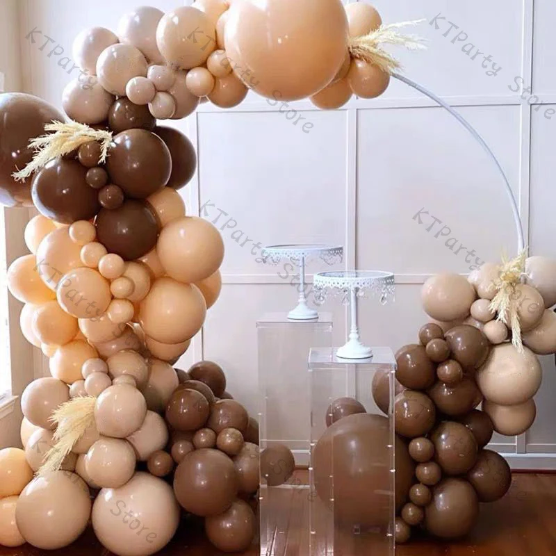 123pcs Nude Retro Coffee Color Balloon Garland Arch Baby Shower Decoration Doubled Apricot Color Ballon for Birthday Party Decor
123pcs Nude Retro Coffee Color Balloon Garland Arch Baby Shower Decoration Doubled Apricot Color Ballon for Birthday Party Decor