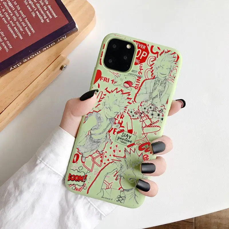 My Hero Academia Anime Phone Case Green Candy Color for iPhone 6 7 8 11 12 s mini pro X XS XR MAX Plus
My Hero Academia Anime Phone Case Green Candy Color for iPhone 6 7 8 11 12 s mini pro X XS XR MAX Plus