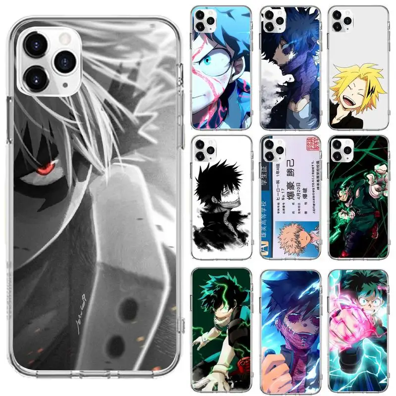 anime my hero academia Phone Case Transparent for iPhone 6 7 8 11 12 s mini pro X XS XR MAX Plus se cover funda shell
anime my hero academia Phone Case Transparent for iPhone 6 7 8 11 12 s mini pro X XS XR MAX Plus se cover funda shell