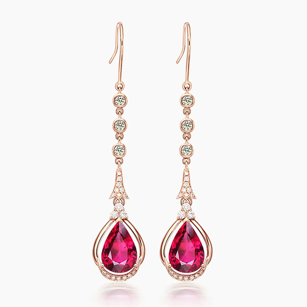 Luxury ruby gemstones red crystal zircon diamonds long dangle drop earrings for women rose gold tone jewelry bijoux party gifts
Luxury ruby gemstones red crystal zircon diamonds long dangle drop earrings for women rose gold tone jewelry bijoux party gifts