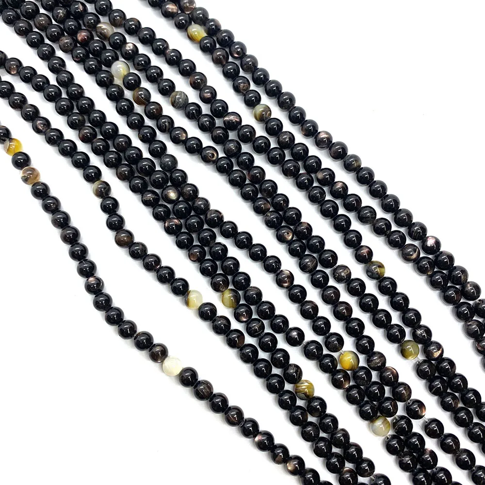 Natural Black Shell Necklace Beads 3-6mm Black Butterfly Shell Round Loose Bead Charm Jewelry DIY Earrings Bracelet Accessories
Natural Black Shell Necklace Beads 3-6mm Black Butterfly Shell Round Loose Bead Charm Jewelry DIY Earrings Bracelet Accessories