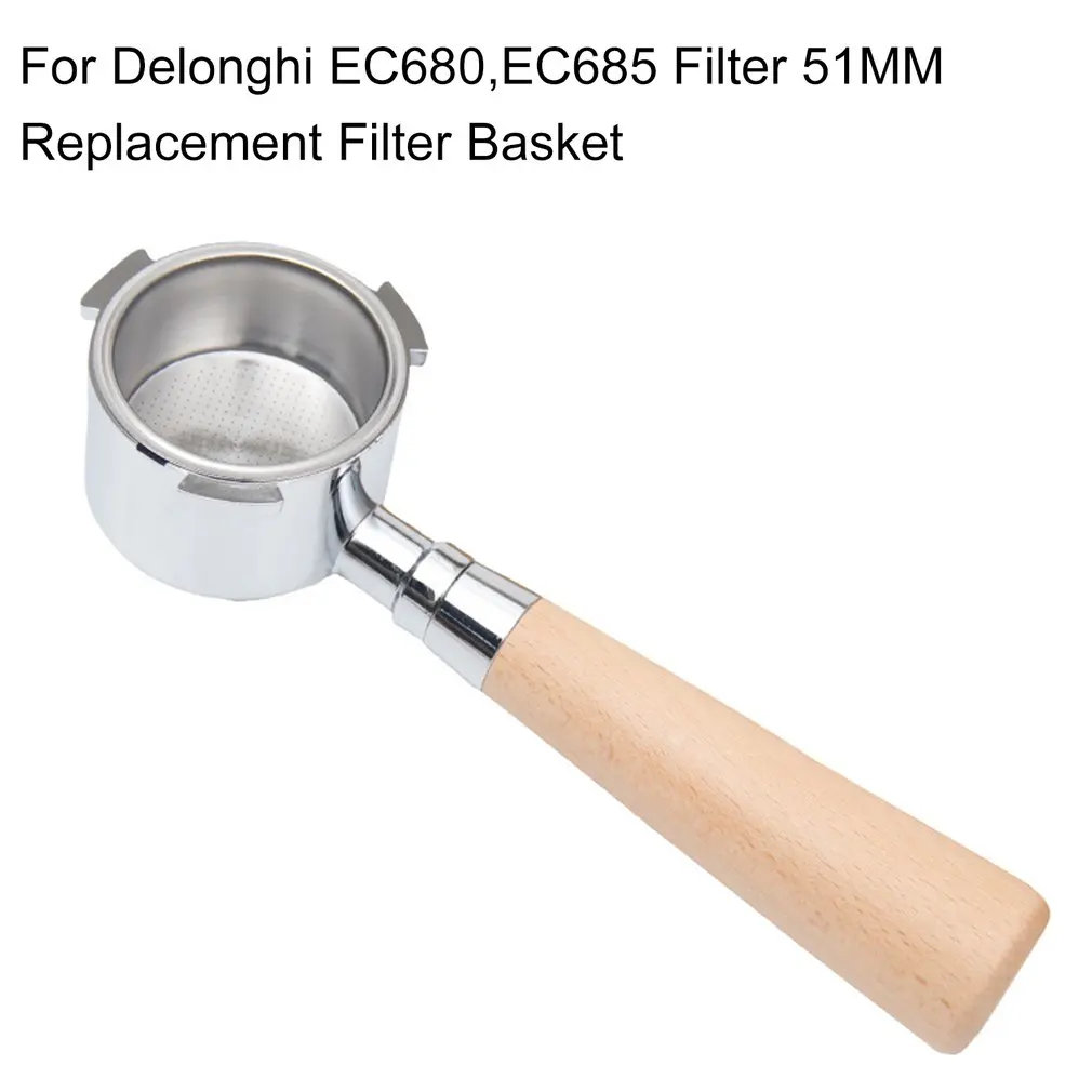 Портативный фильтр для кофе без дна для фильтра Delonghi EC680 / EC685 51 мм, Сменный фильтр, корзина, аксессуары для кофе
Портативный фильтр для кофе без дна для фильтра Delonghi EC680 / EC685 51 мм, Сменный фильтр, корзина, аксессуары для кофе