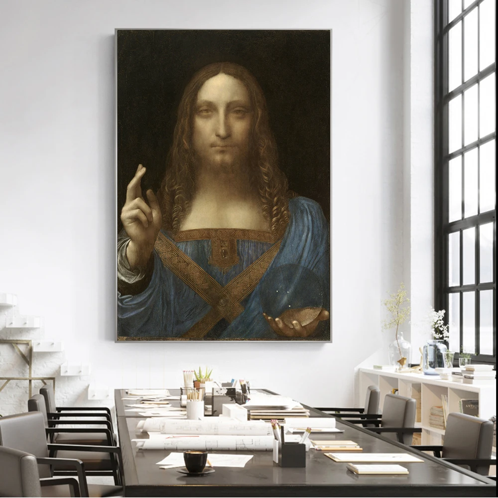 Savior Art Canvas Print Painting Da Vinci Famous Vintage Classic Jesus Christ Wall Picture Living Room Home Decoration Poster
Savior Art Canvas Print Painting Da Vinci Famous Vintage Classic Jesus Christ Wall Picture Living Room Home Decoration Poster