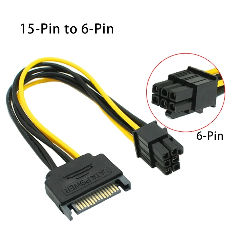 Новый SATA 15-контактный революционный 6-контактный видеошнур питания с последовательным портом к 6-контактному видеошнуру питания
Новый SATA 15-контактный революционный 6-контактный видеошнур питания с последовательным портом к 6-контактному видеошнуру питания