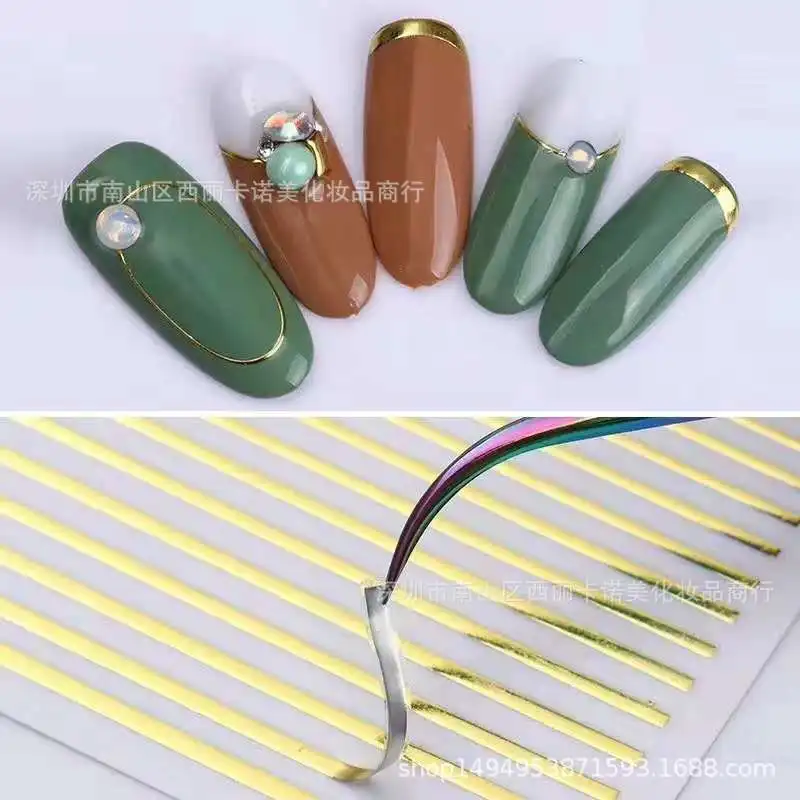 Nail Sticker Japanese Nail Sticker Five Colors Gold Black Rose Gold Lines with Adhesive Nail Stickers Galaxy Nail Sticker decals
Nail Sticker Japanese Nail Sticker Five Colors Gold Black Rose Gold Lines with Adhesive Nail Stickers Galaxy Nail Sticker decals