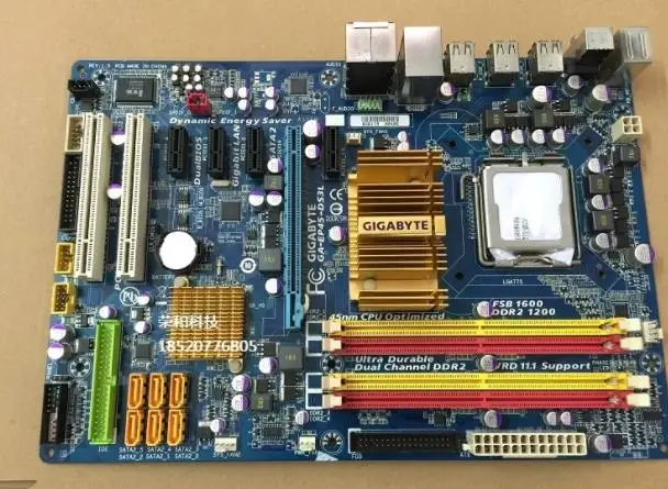 Gigabyte GA-EP45-DS3L original mainboard DDR2 LGA 775 EP45-DS3L boards USB2.0 P45 used Desktop motherboard
Gigabyte GA-EP45-DS3L original mainboard DDR2 LGA 775 EP45-DS3L boards USB2.0 P45 used Desktop motherboard