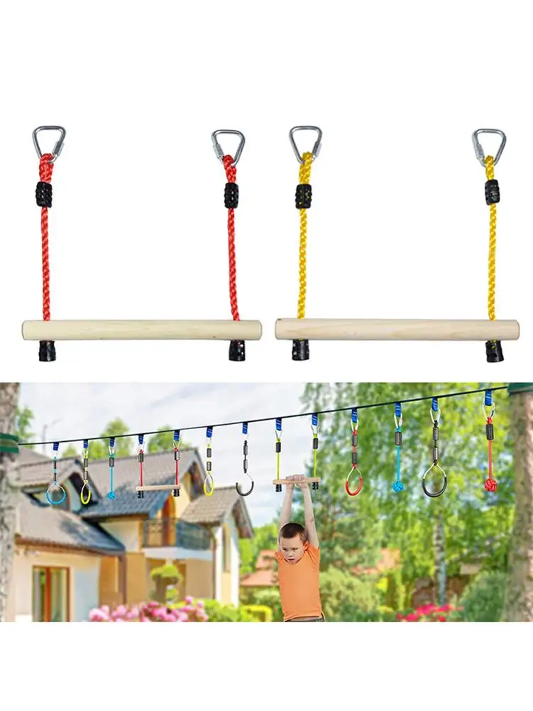 Line Hanging Obstacle Course Ninja Warrior Training Equipment For Kids Monkey Bars Gymnastic Rings Fists Kit
Line Hanging Obstacle Course Ninja Warrior Training Equipment For Kids Monkey Bars Gymnastic Rings Fists Kit