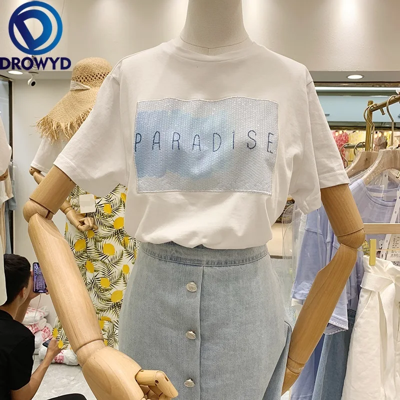 Summer White Loose T-shirt Women Fashion O-neck Short-sleeved Casual Thin Harajuku Streetwear Hip-hop Cool Party T-shirt Tops
Summer White Loose T-shirt Women Fashion O-neck Short-sleeved Casual Thin Harajuku Streetwear Hip-hop Cool Party T-shirt Tops