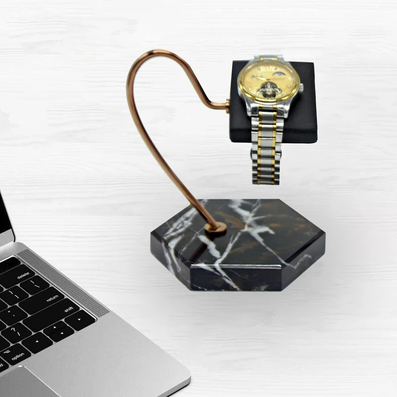 3Pcs Watch Display Stand Natural Marble Base (Black+Green+White) Gold Support Rod PU Bracket Watch Storage Display Rack
3Pcs Watch Display Stand Natural Marble Base (Black+Green+White) Gold Support Rod PU Bracket Watch Storage Display Rack