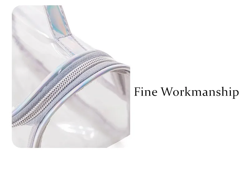 PVC Wrinkle Resistant Translucent Makeup Bag Women Wash Bag Travel Organizer Multi-function Travel Storage Cosmetic Bag 
PVC Wrinkle Resistant Translucent Makeup Bag Women Wash Bag Travel Organizer Multi-function Travel Storage Cosmetic Bag