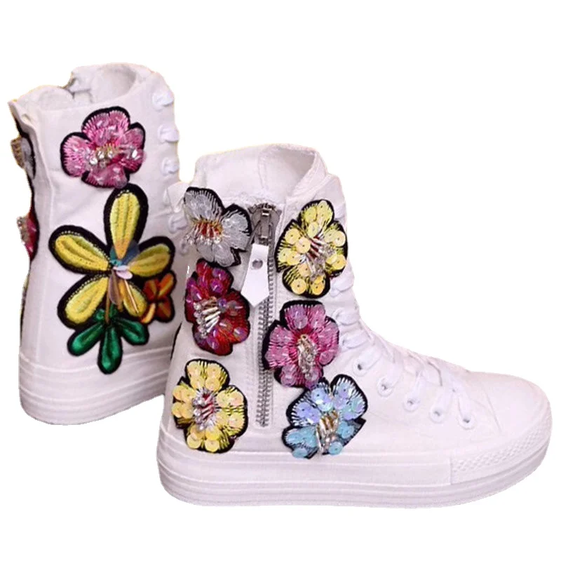 2021 Spring and Autumn New Platform All-Matching Casual Women's Height Increasing Insole Zipper Canvas Lace-up Canvas Boots
2021 Spring and Autumn New Platform All-Matching Casual Women's Height Increasing Insole Zipper Canvas Lace-up Canvas Boots