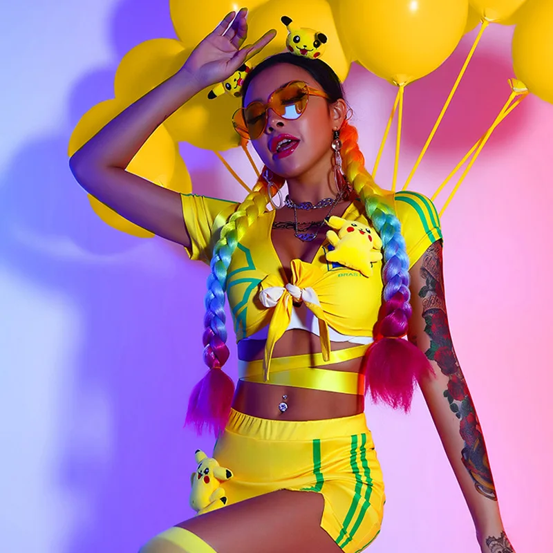 2021 сексуальный наряд Showgirl, Униформа, Женский сценический костюм, DJ DS, Клубная одежда, желтый танцевальный костюм Gogo, праздничная одежда DL7878
2021 сексуальный наряд Showgirl, Униформа, Женский сценический костюм, DJ DS, Клубная одежда, желтый танцевальный костюм Gogo, праздничная одежда DL7878