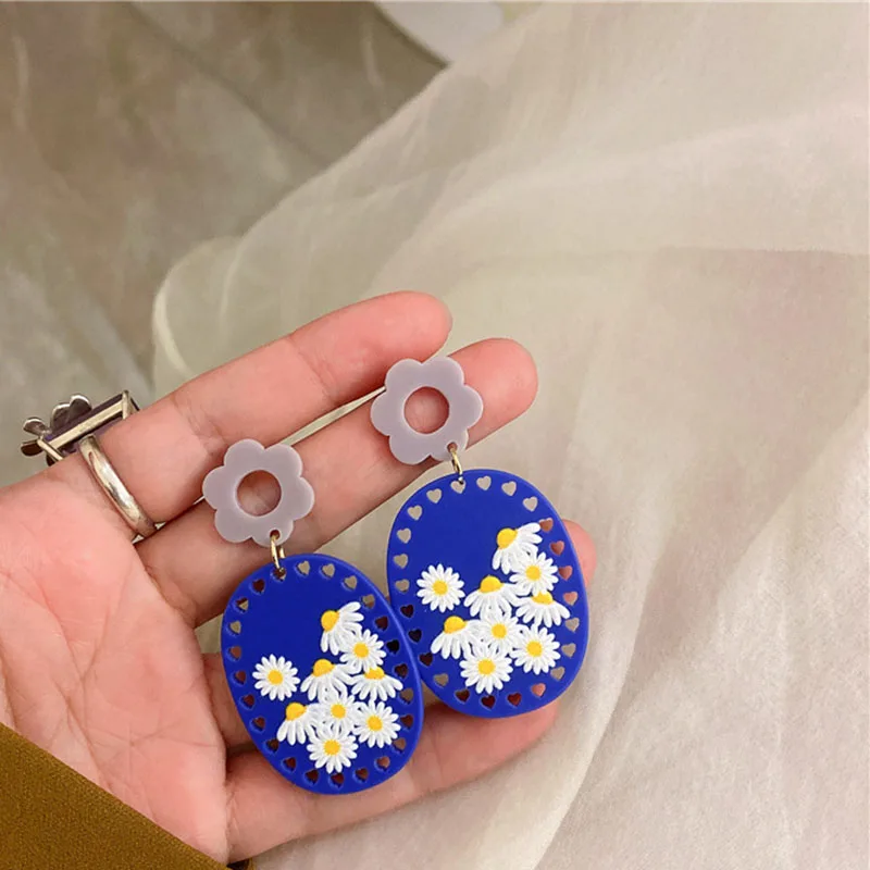 Geometric Color Portrait flower Dangle Acrylic Printed Flower Earring Women Girl Earrings
Geometric Color Portrait flower Dangle Acrylic Printed Flower Earring Women Girl Earrings