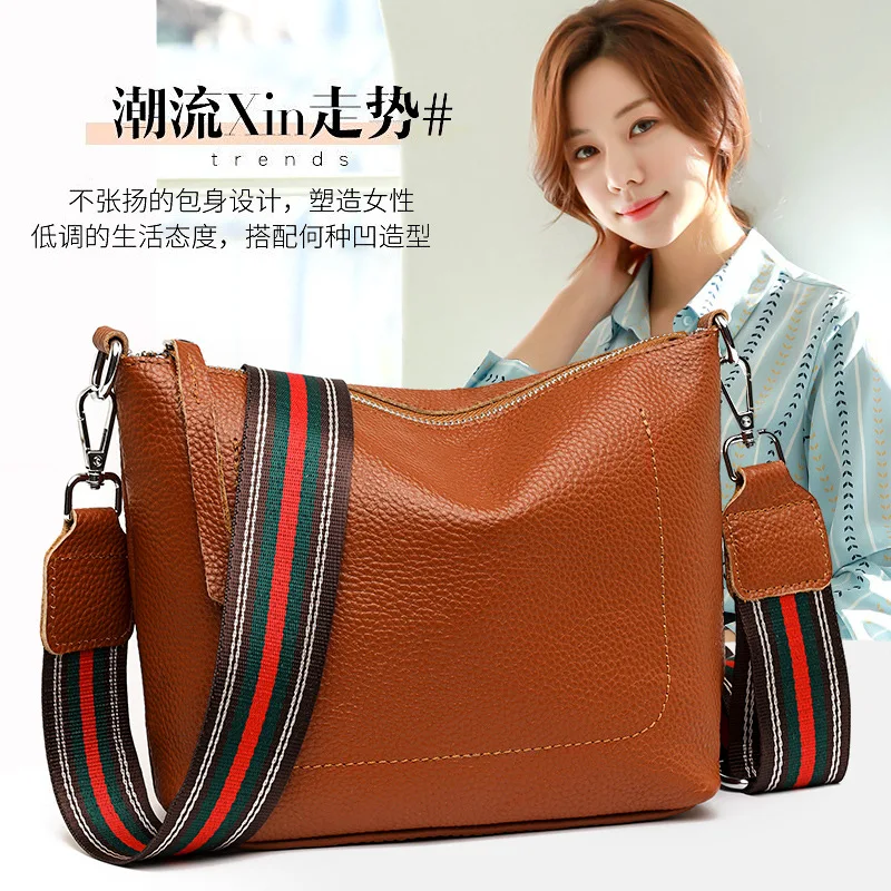 Fashion Trend Luxury Designer Handbags For Women Genuine Leather Bucket Casual Vintage Shoulder Bags Korean Black Messenger Bag
Fashion Trend Luxury Designer Handbags For Women Genuine Leather Bucket Casual Vintage Shoulder Bags Korean Black Messenger Bag