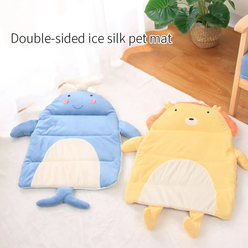 Двухсторонний коврик для кошек, подстилка для домашних кошек, летняя охлаждающая подстилка для собак, удобные подушки для маленьких домашн... 
Двухсторонний коврик для кошек, подстилка для домашних кошек, летняя охлаждающая подстилка для собак, удобные подушки для маленьких домашн...