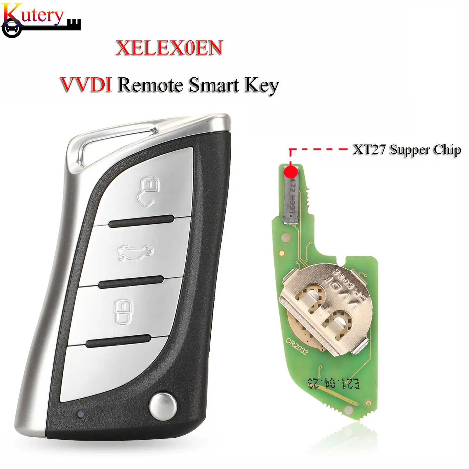 Пульт дистанционного управления Kutery XELEX0EN VVDI для VVDI2/VVDI, универсальный пульт дистанционного управления серии Xhorse, чип XT27Chip, 3 кнопки
Пульт дистанционного управления Kutery XELEX0EN VVDI для VVDI2/VVDI, универсальный пульт дистанционного управления серии Xhorse, чип XT27Chip, 3 кнопки