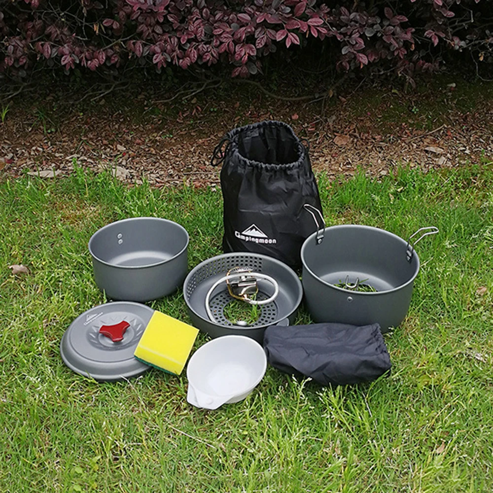 7 PCS Windproof Boiler Cradle Pot Stove Base Bowl Dish Sponge Set Portable Cookware Cookout Set for Outdoor Camping Backpacking
7 PCS Windproof Boiler Cradle Pot Stove Base Bowl Dish Sponge Set Portable Cookware Cookout Set for Outdoor Camping Backpacking